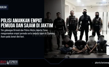 Polisi Amankan Empat Pemuda dan Sajam di Jaktim