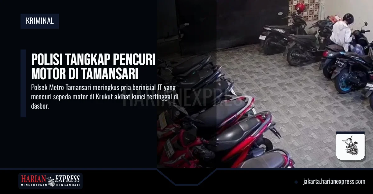 Polisi Tangkap Pencuri Motor di Tamansari