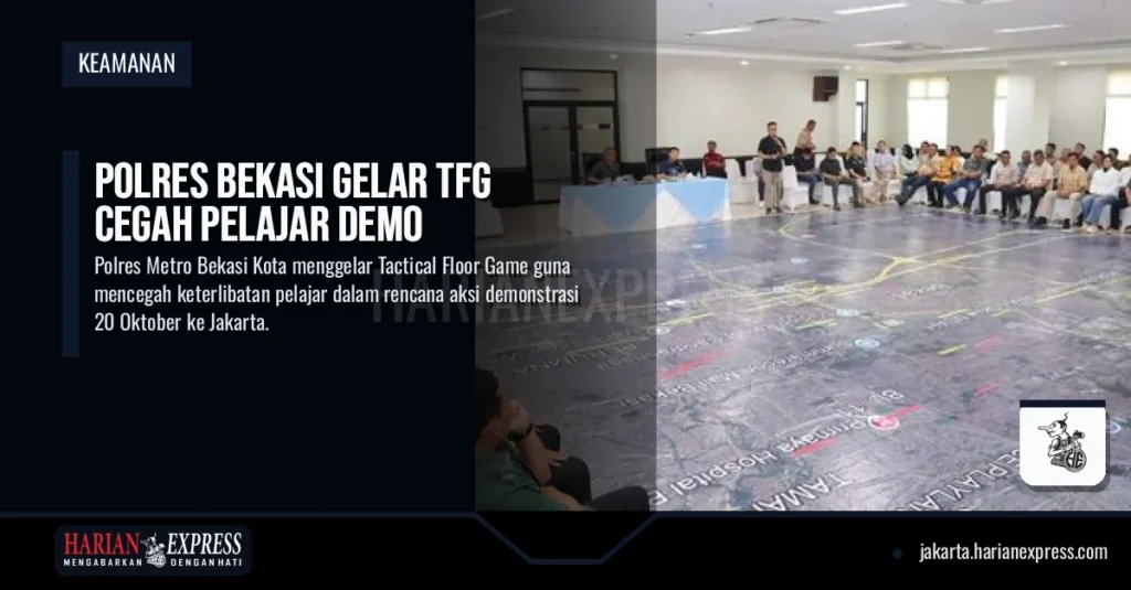 Polres Bekasi Gelar TFG Cegah Pelajar Demo