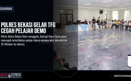 Polres Bekasi Gelar TFG Cegah Pelajar Demo