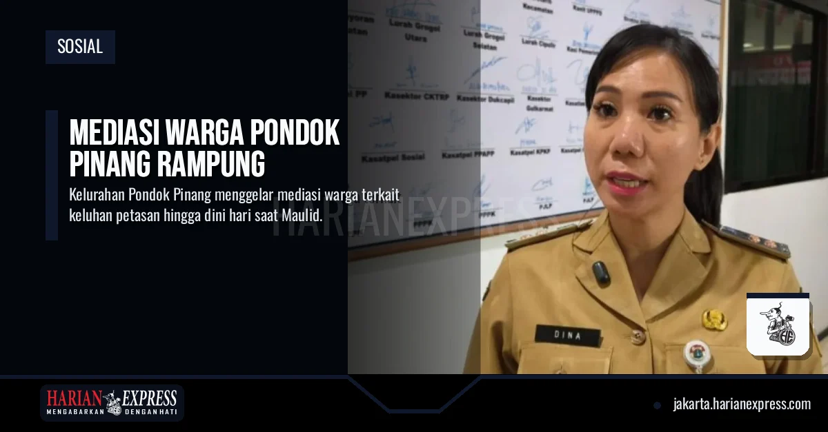 Mediasi Warga Pondok Pinang Rampung