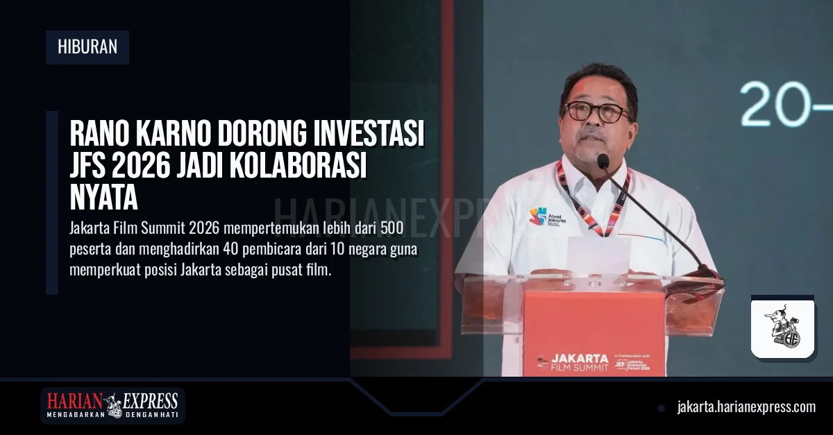 Rano Karno Dorong Investasi JFS 2026 Jadi Kolaborasi Nyata