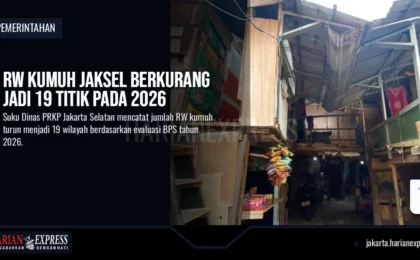 RW Kumuh Jaksel Berkurang Jadi 19 Titik Pada 2026