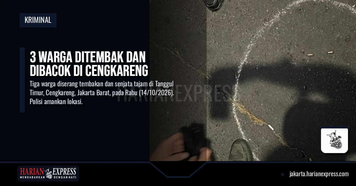 3 Warga Ditembak dan Dibacok di Cengkareng