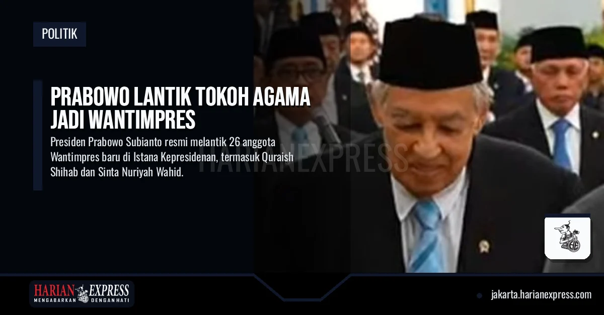 Prabowo Lantik Tokoh Agama Jadi Wantimpres