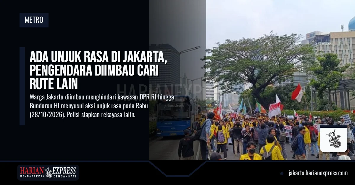 Ada Unjuk Rasa di Jakarta, Pengendara Diimbau Cari Rute Lain