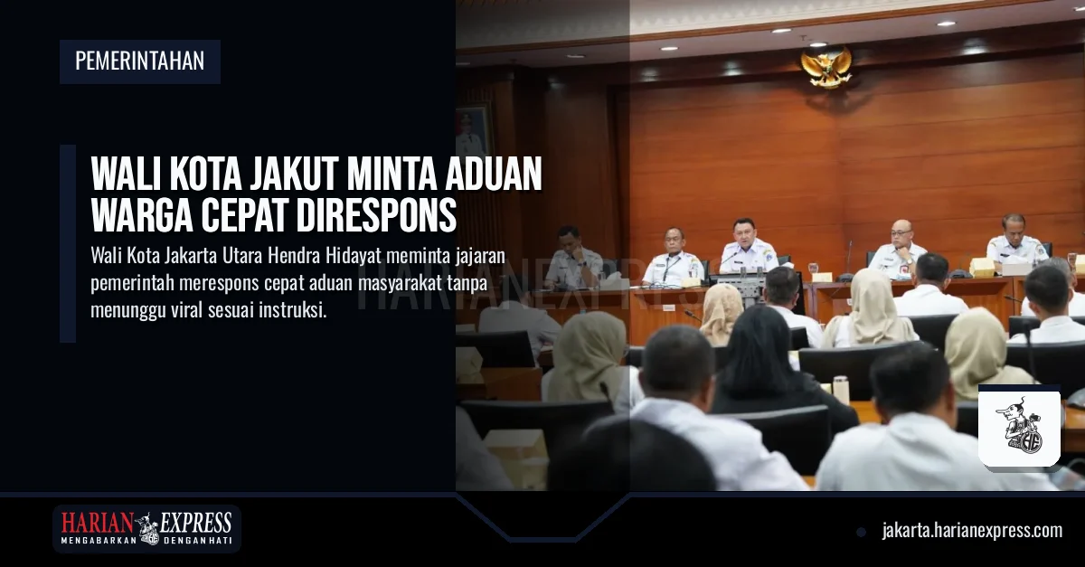 Wali Kota Jakut Minta Aduan Warga Cepat Direspons